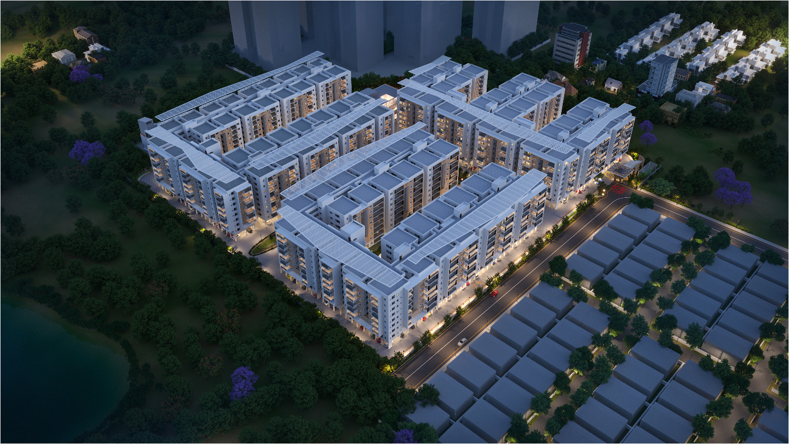 Layout of Gated community apartments in TSPA Appa junction | Shantasriram Constructions